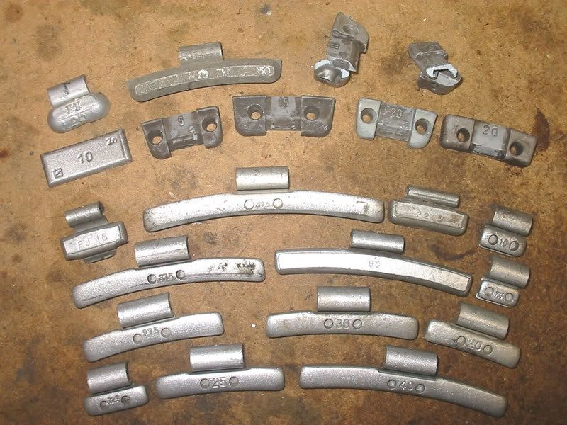 Non lead wheel weights.